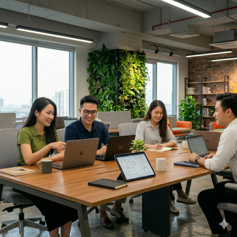 nội thất văn phòng cao cấp hiện đại